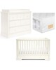 Oxford 3 Piece Cotbed set with Dresser Changer and Essential Pocket Spring Mattress image number 1